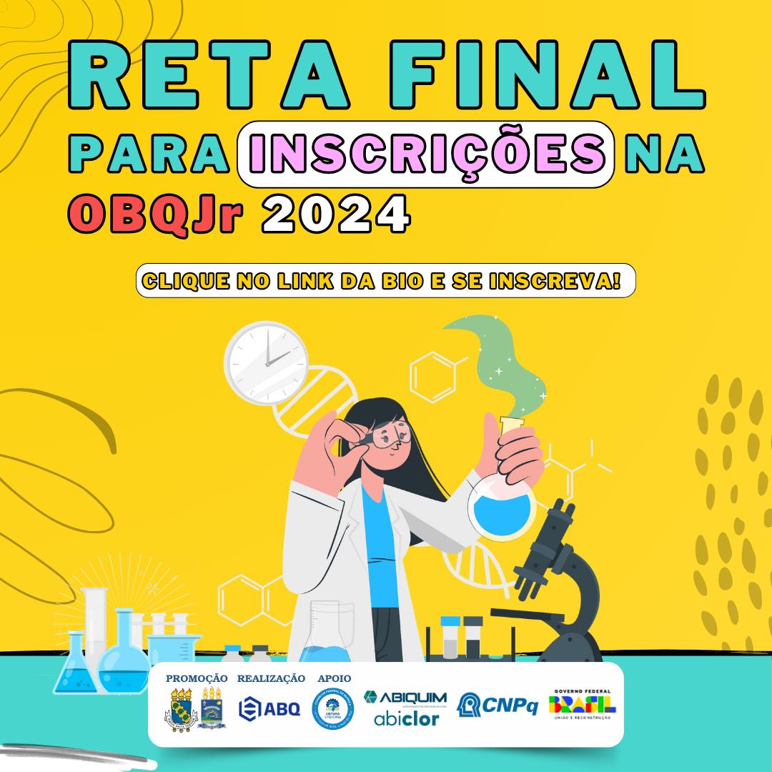 Inscrições nas olimpíadas de Química